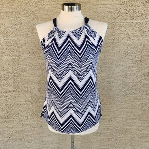 Colada Chevron pattern strap blouse